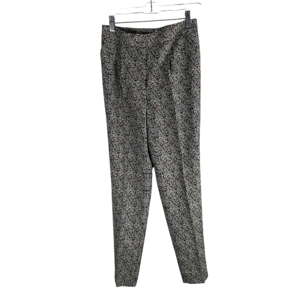 Akris Punto Multicolor Wool Trouser Pant SZ 2